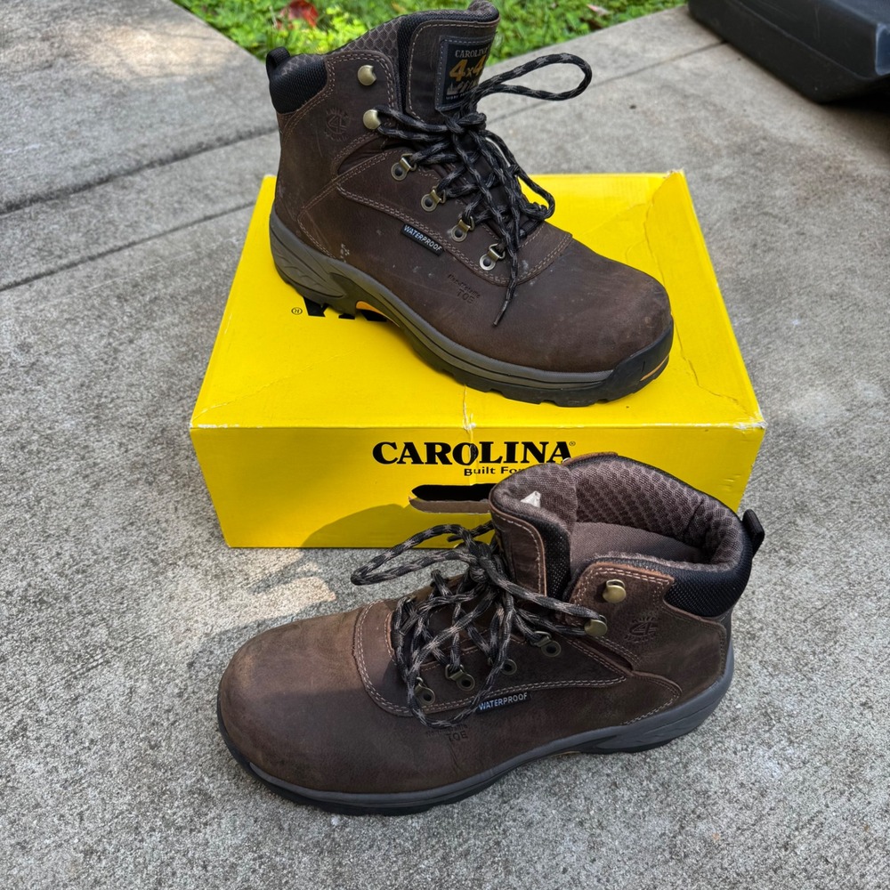 Carolina CA8522 Waterproof Composite Toe Hiker Mens 10.5 2E Brown Work Boots